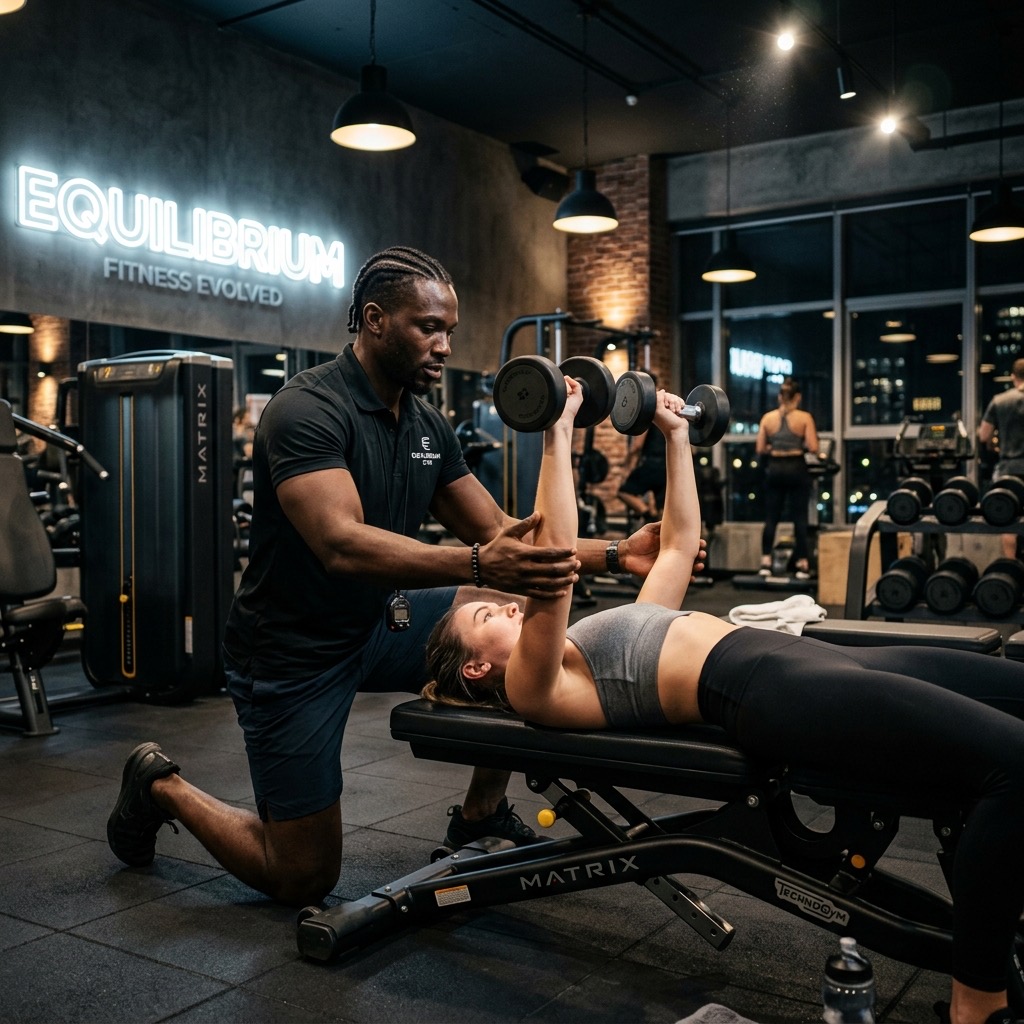 Entraînement de musculation guidé avec un coach professionnel